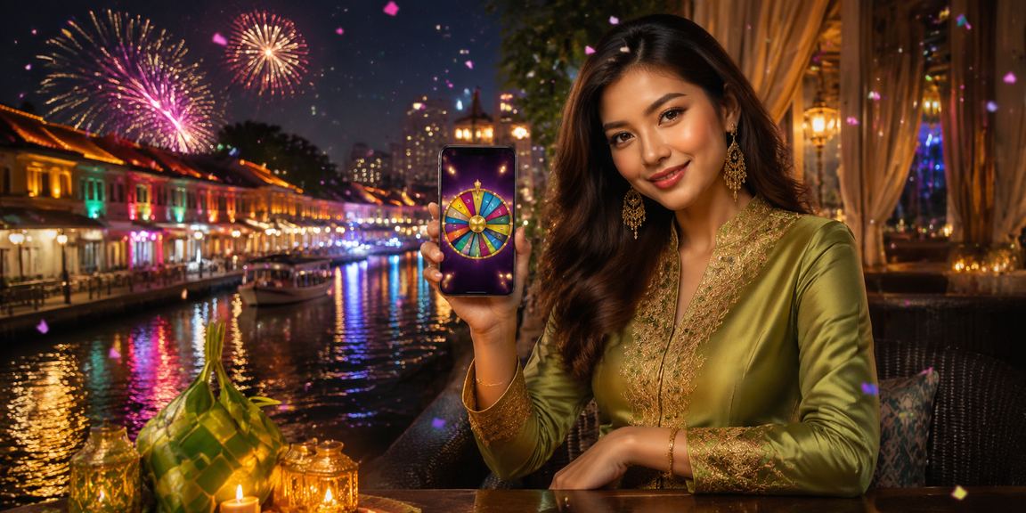Suasana cabutan bertuah perayaan Hari Raya Melaka yang meriah dan penuh warna warni