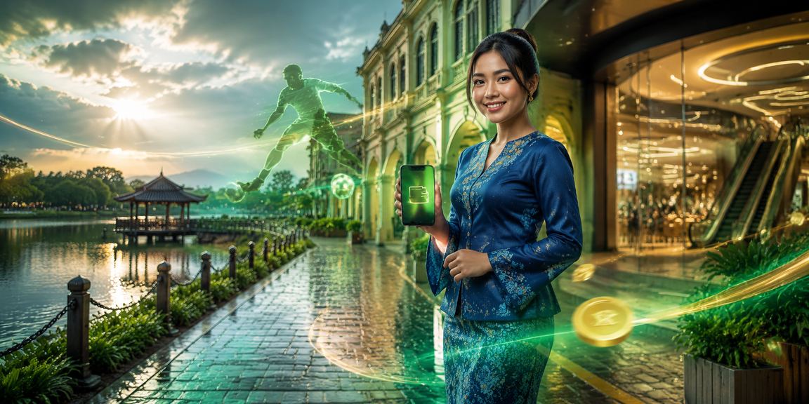 Pemain Malaysia dalam baju kurung membuat deposit dengan mudah melalui platform puss888 yang mesra pengguna